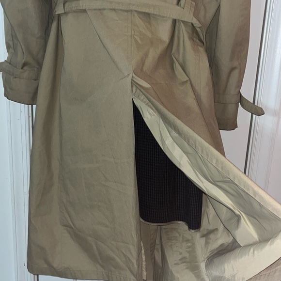 Christian Dior Monsieur Vintage Trench Coat Belted Removable Wool Blend Lining - Picture 3 of 9